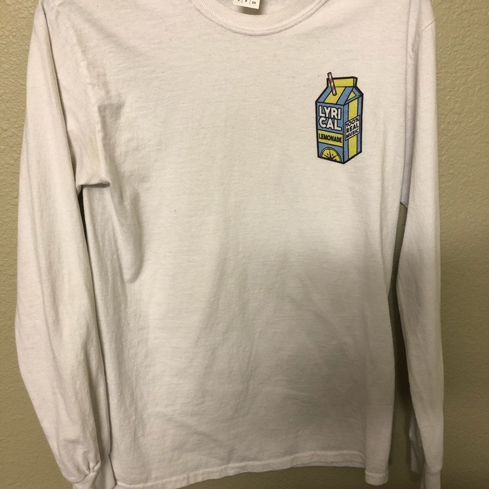 white lyrical lemonade long sleeve tee